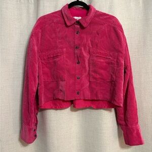 BDG Pink Corduroy Utility Jacket